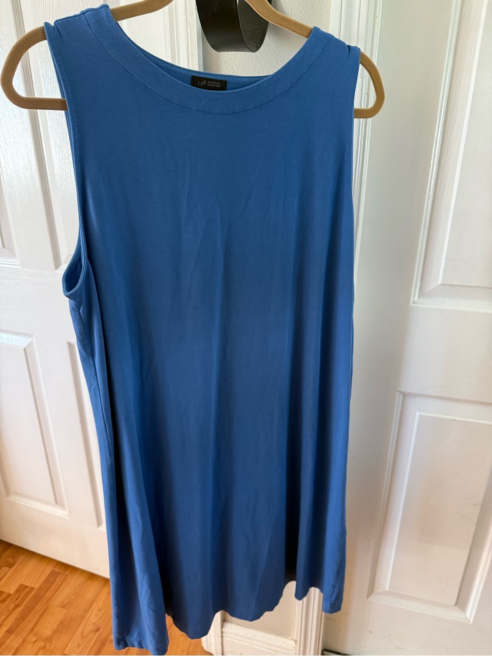 J. Jill Blue Sleeveless Swing Tank Dress